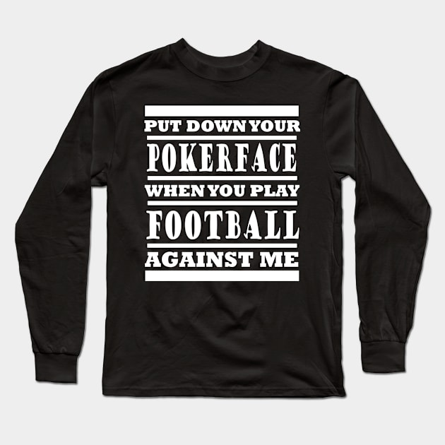 American Football Tackle Runningback Field Goal Long Sleeve T-Shirt by FindYourFavouriteDesign